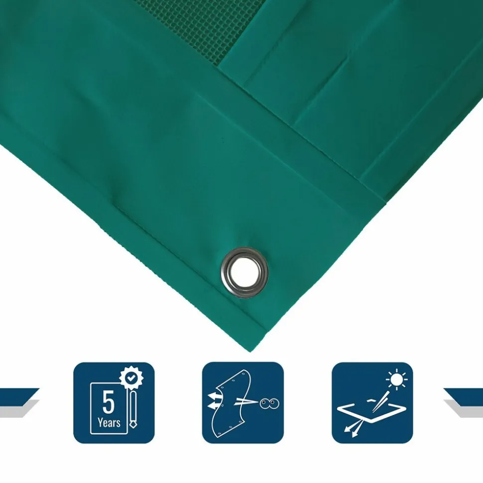 TECPLAST - Bâche carport micro-perforée tecplast mp460cp 3x6 m - verte - garantie 5 ans