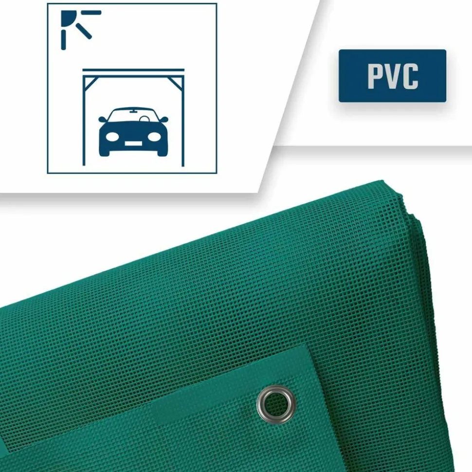 TECPLAST - Bâche carport micro-perforée tecplast mp460cp 3x6 m - verte - garantie 5 ans