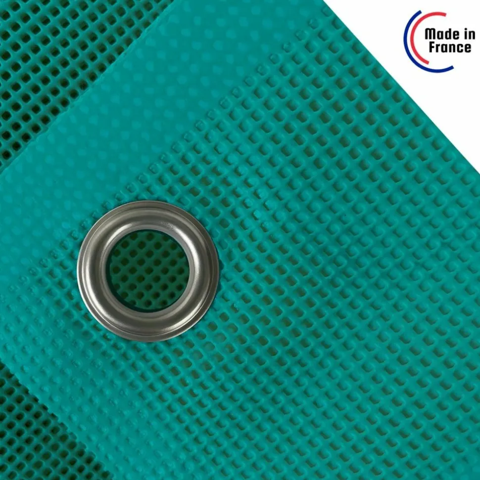 TECPLAST - Bâche carport micro-perforée tecplast mp460cp 3,5x4 m - verte - garantie 5 ans