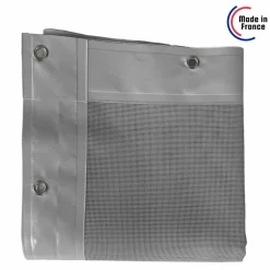 TECPLAST - Bâche carport micro-perforée tecplast mp460cp 3x5 m - grise - garantie 5 ans