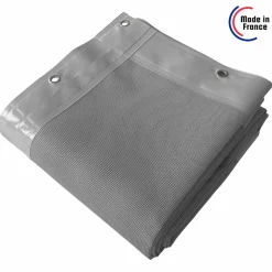 TECPLAST - Bâche carport micro-perforée tecplast mp460cp 4x5 m - grise - garantie 5 ans