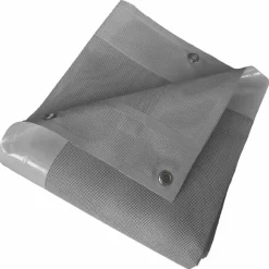 TECPLAST - Bâche carport micro-perforée tecplast mp460cp 4x4 m - grise - garantie 5 ans