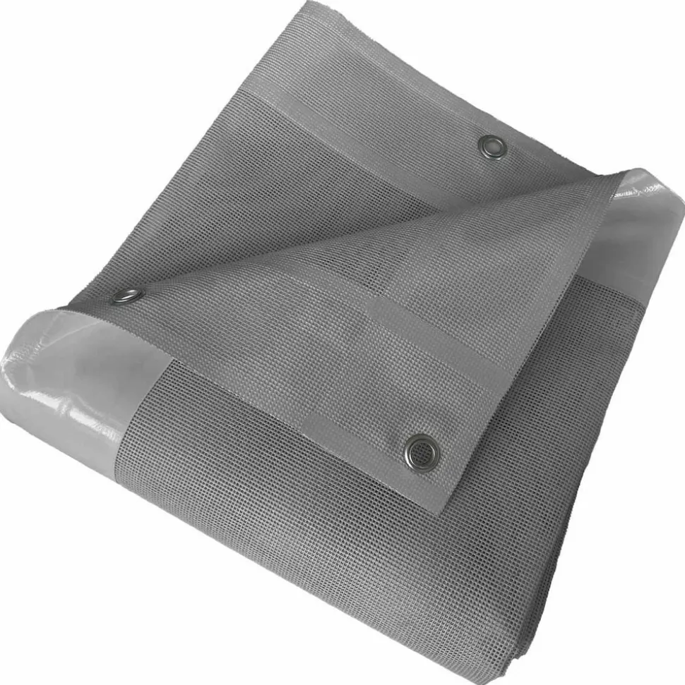 TECPLAST - Bâche micro-perforée tecplast mp460mu 4x5 m - grise - garantie 5 ans