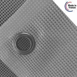 TECPLAST - Bâche micro-perforée tecplast mp460mu 4x5 m - grise - garantie 5 ans