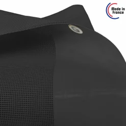 TECPLAST - Toile pergola micro-perforée tecplast mp460pr 3x6 m - noire - garantie 5 ans