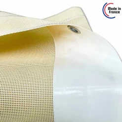 TECPLAST - Toile pergola micro-perforée tecplast mp460pr 3x4 m - ivoire - garantie 5 ans