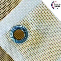 TECPLAST - Toile pergola micro-perforée tecplast mp460pr 3x4 m - ivoire - garantie 5 ans