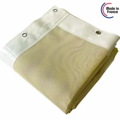 TECPLAST - Toile pergola micro-perforée tecplast mp460pr 3x3 m - ivoire - garantie 5 ans