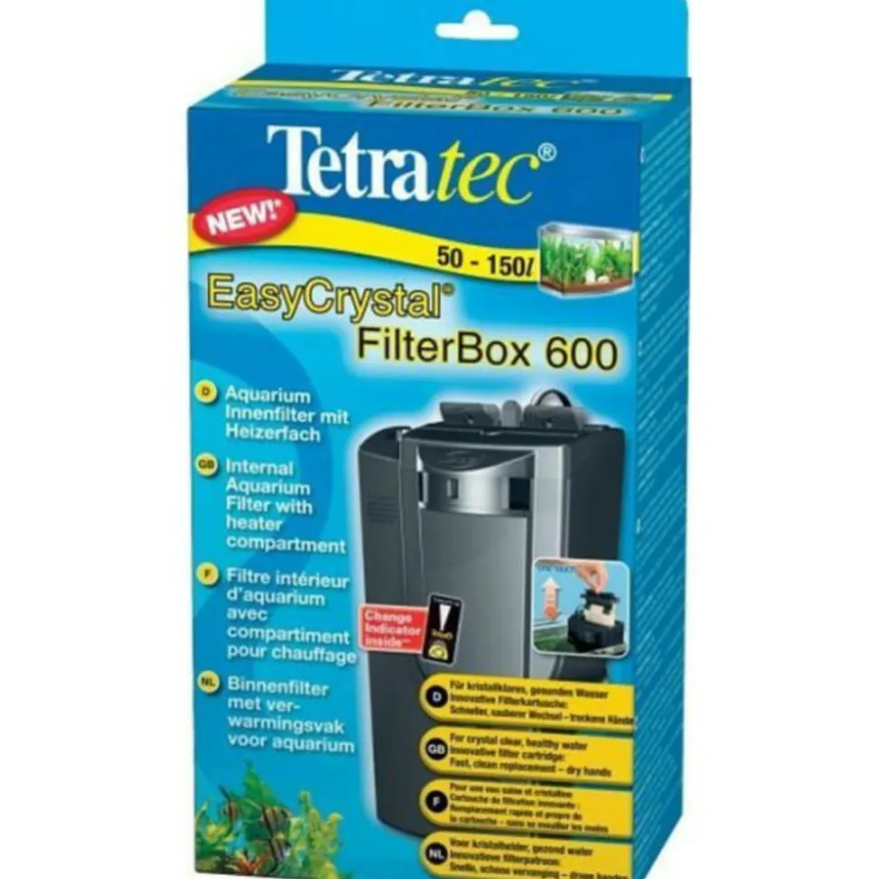 TETRA - Easycrystal filterbox 600 filtre intérieur - 600 l/h - pour aquariums de 50 a 150 litres