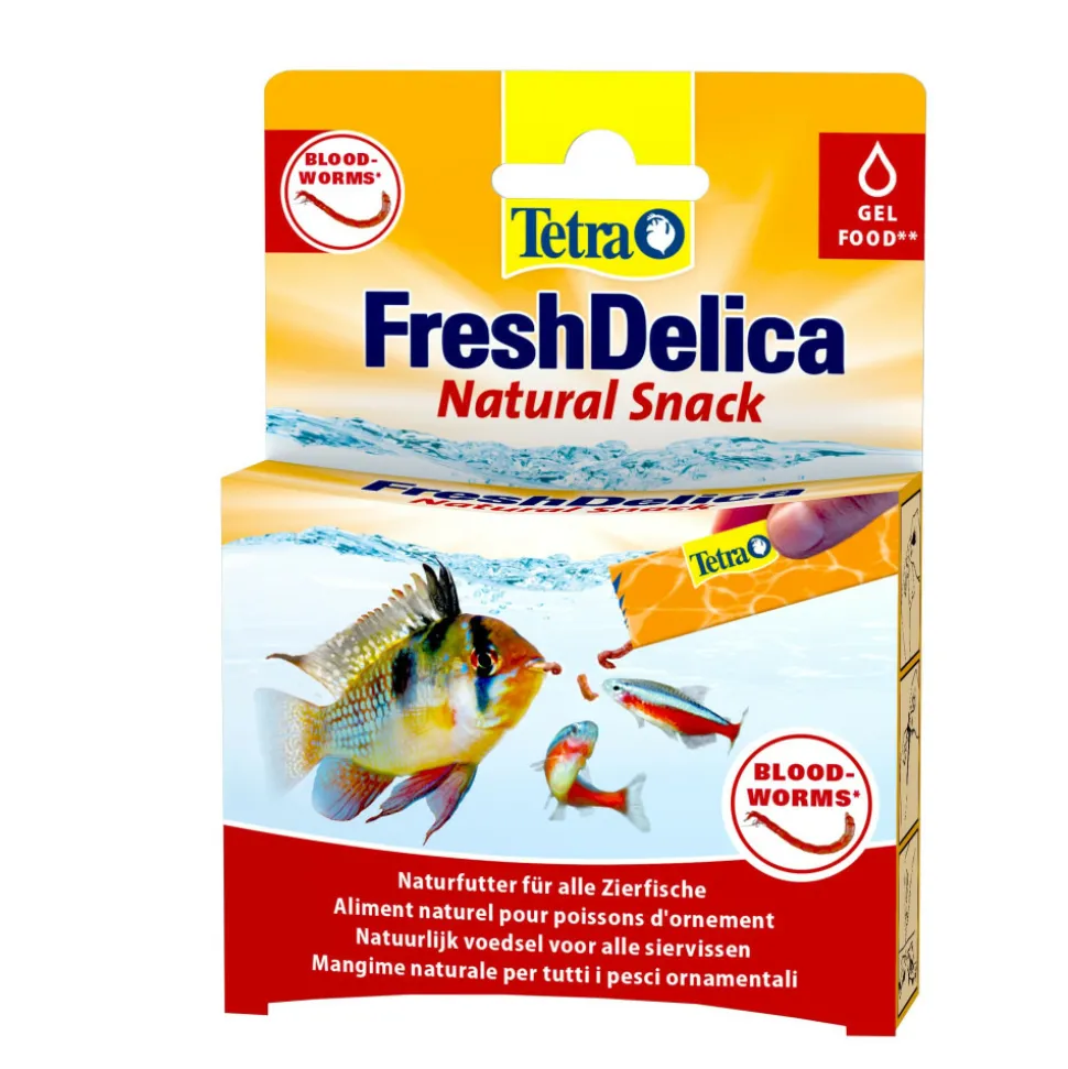 TETRA - Friandises larves de moustiques "blood-worms" en gel 16 sticks de 3 g fresh