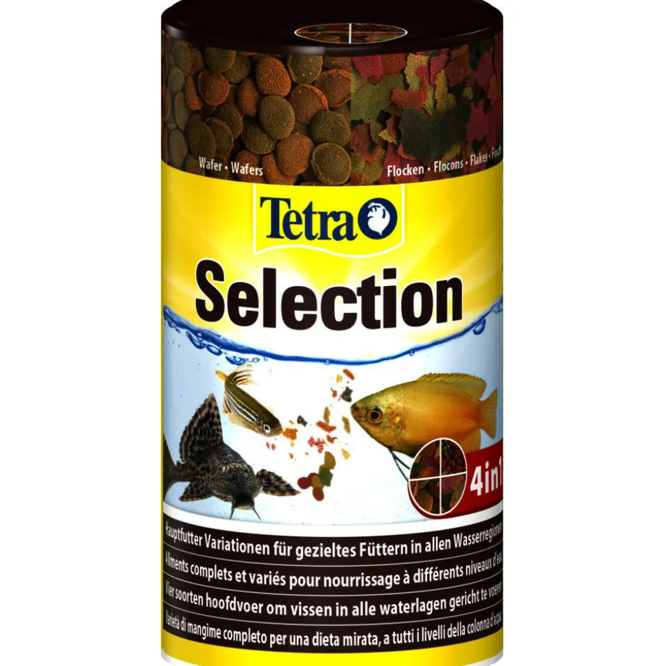 TETRA - Menu selection 4 aliment complet pour poissons tropicaux 95g/250ml