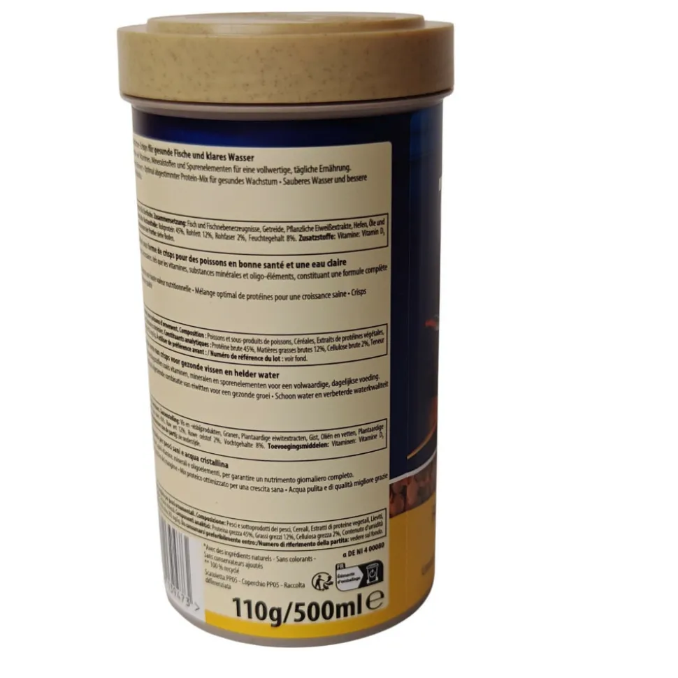 TETRA - Min crisps aliment complet pour poissons d'ornement 110g/500ml