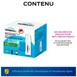 THERMACELL - Ensemble de recharges 120h pour anti-moustiques thermacell