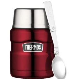 Thermos boite alimentaire isotherme 0.45l rouge - 184807