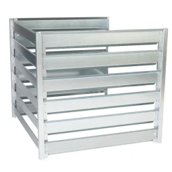 TIMBELA - Module d’extension pour le composteur timbela m800 - 91 x 91 x h85 cm / 704l - composteur de jardin en métal - bac à compost