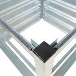 TIMBELA - Module d’extension pour le composteur timbela m800 - 91 x 91 x h85 cm / 704l - composteur de jardin en métal - bac à compost