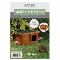 TOILINUX - Maison à hérisson en bois naturel