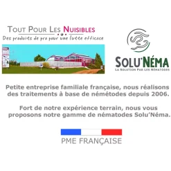 TOUT POUR LES NUISIBLES - Kit nématodes 5 millions + 10 pièges collants xxl - contre les mouches du terreau - formulation gel longue durée pour traiter 25 pot