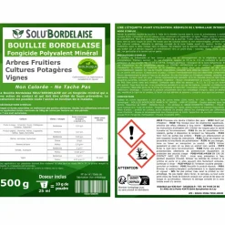 TOUT POUR LES NUISIBLES - Solu'bordelaise - tavelure des fruitiers-3 kg de bouillie bordelaise non colorée