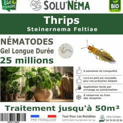 TOUT POUR LES NUISIBLES - Solunéma - thrips - nématodes (sf) - 25 millions pour traiter jusqu'à 50 m²