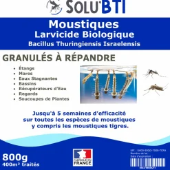 TOUT POUR LES NUISIBLES - Solu'bti - moustiques - 800 gr de larvicide biologique
