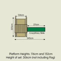 TP TOYS - Aire de jeux bois kingswood