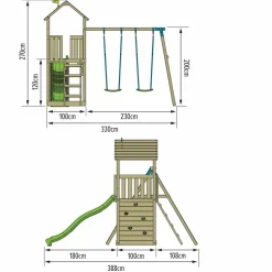 TP TOYS - Aire de jeux olivète skywood