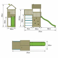TP TOYS - Aire jeux clématite skywood