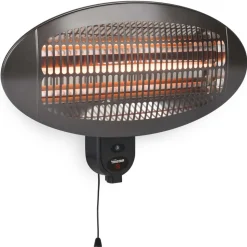 TRISTAR - Chauffage mural de patio ka-5286 2000 w quartz noir