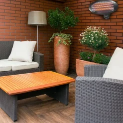 TRISTAR - Chauffage mural de patio ka-5286 2000 w quartz noir