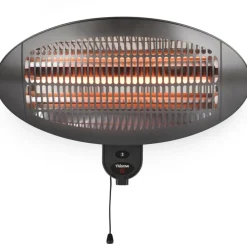 TRISTAR - Chauffage mural de patio ka-5286 2000 w quartz noir