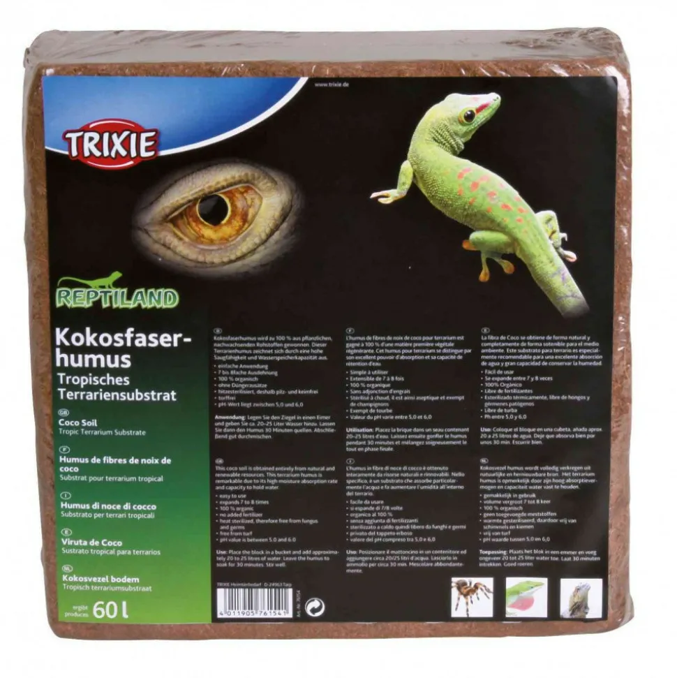 TRIXIE - Fibres de noix de coco 60 litres substrat pour terrarium tropical
