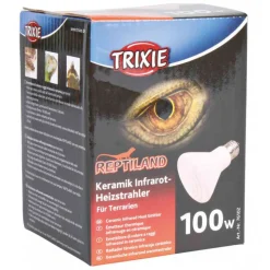 TRIXIE - Lampe céramique de chauffage infrarouge 100 w pour reptiles