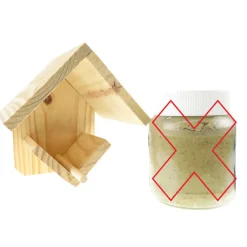 TRIXIE - Support pour pot de beurre d'arachides h15 cm, pour oiseaux