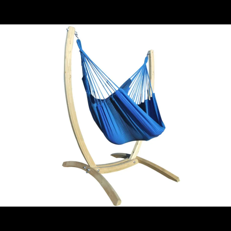 TROPICAL INFLUENCES - Hamac chaise azur xxl + support paquito