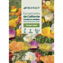 TRUFFAUT - Eschscholtzia de Californie varié à fleur simple : en sachet
