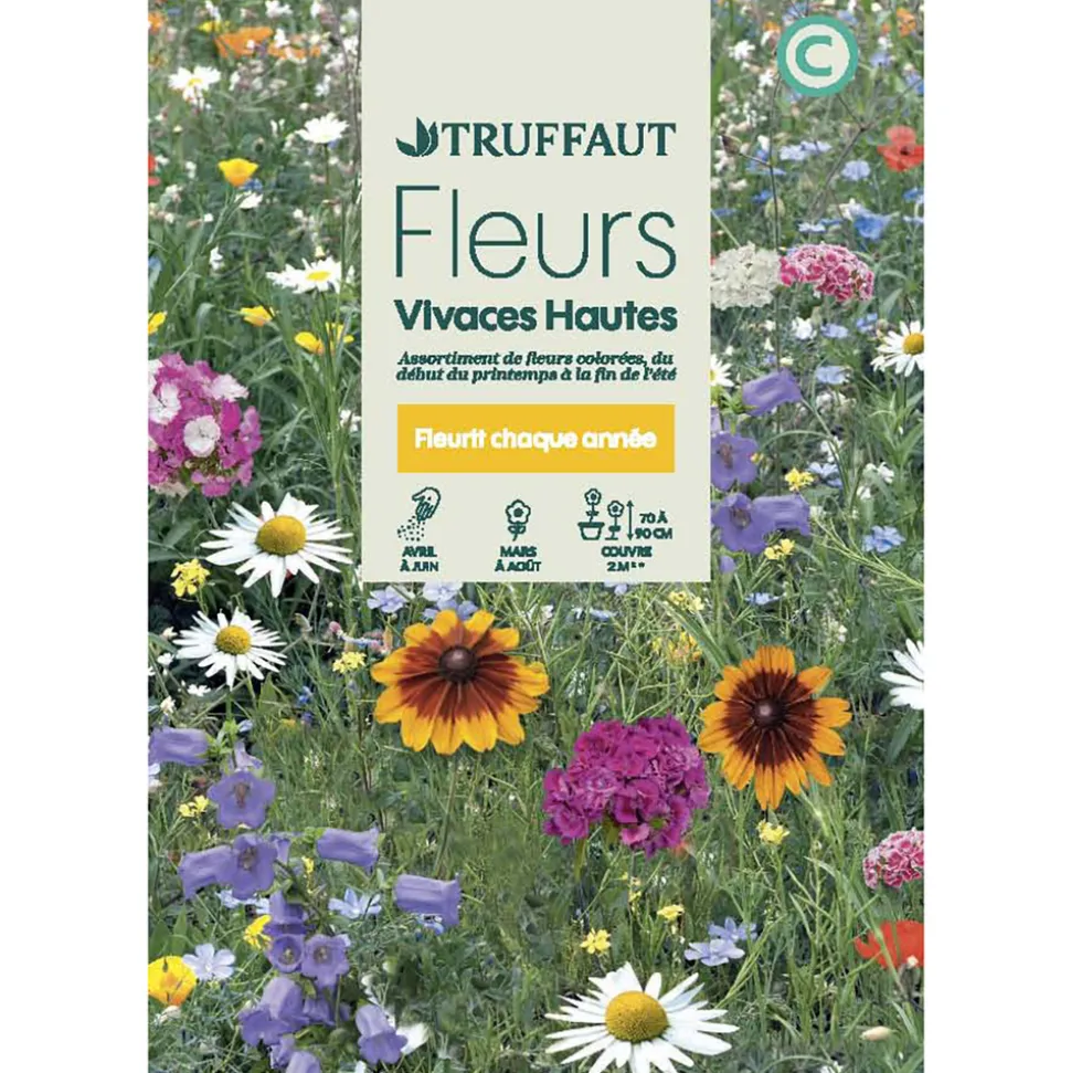 TRUFFAUT - Fleurs vivaces hautes mélange bouquets massifs hauts