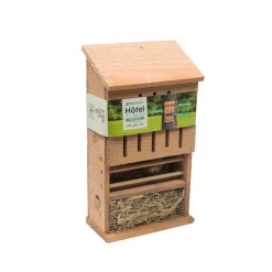 TRUFFAUT - Hôtel à insectes, en bois Douglas: Tour 4 étages L21 x P12 x H38cm