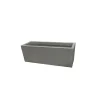 TRUFFAUT - Jardinière martinfibre d'argilegris ciment - 50x17,2x17,2 cm