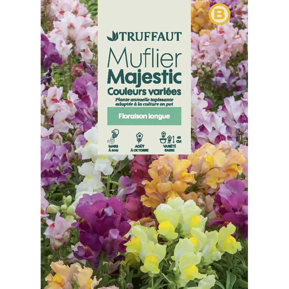 TRUFFAUT - Muflier Majestic demi-nain varié : en sachet