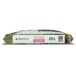 TRUFFAUT - Terreau pour plantes fleuries et géraniums - sac de 20 litres