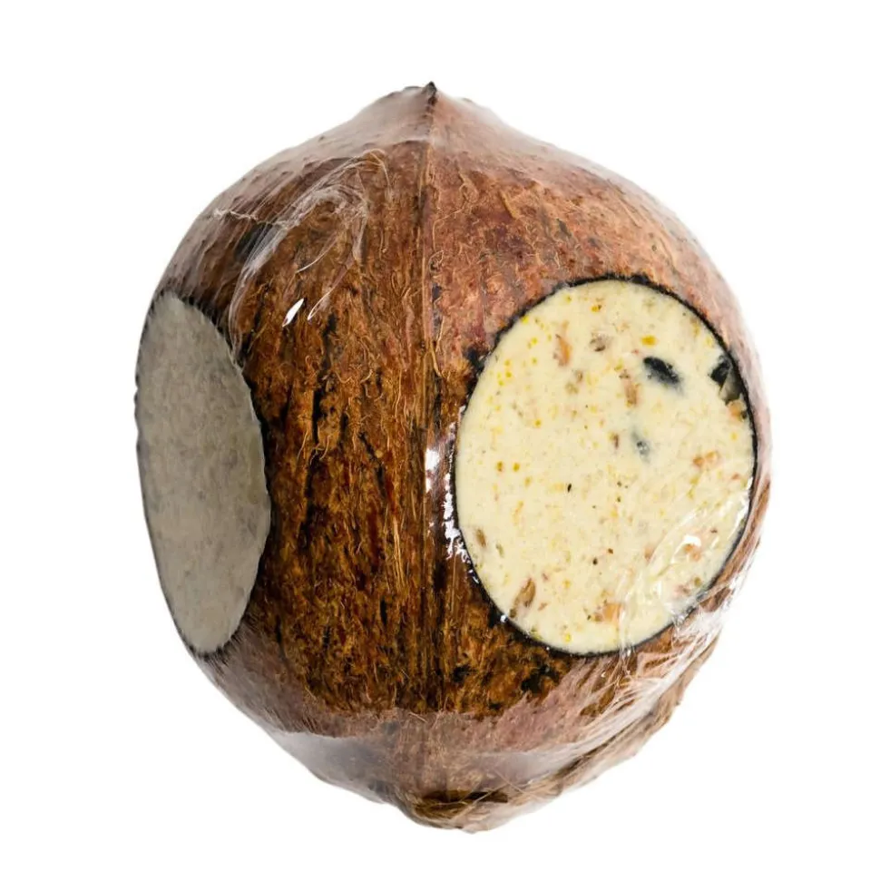 TRUFFAUT BIODIVERSITÉ - Boule de graisse noix de coco pour oiseaux du jardin - 350 g