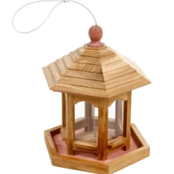 TRUFFAUT BIODIVERSITÉ - Mangeoire Kiosk en bois pour oiseaux du jardin