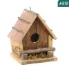 TRUFFAUT BIODIVERSITÉ - Nichoir Craft pour oiseaux du jardin - L.14 x l.13,5 x H.17,5 cm