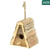 TRUFFAUT BIODIVERSITÉ - Nichoir Raphia pour oiseaux du jardin - L.12 x l.12 x H.16 cm