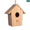 TRUFFAUT BIODIVERSITÉ - Nichoir Oasis en pin pour oiseaux du jardin - L.14 x l.7.5 x H.15.5 cm