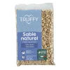 TRUFFY - Sable naturel pour aquarium d'eau douce Truffy gros diamètre blanc 1kg