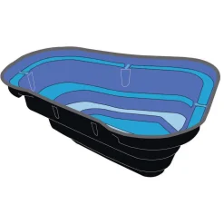 UBBINK - Bassin de jardin Start 1000 litres L215 x l170 x H65cm