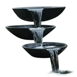 UBBINK - Fontaine à cascade de jardin coquille avec pompe 35/45/55 cm