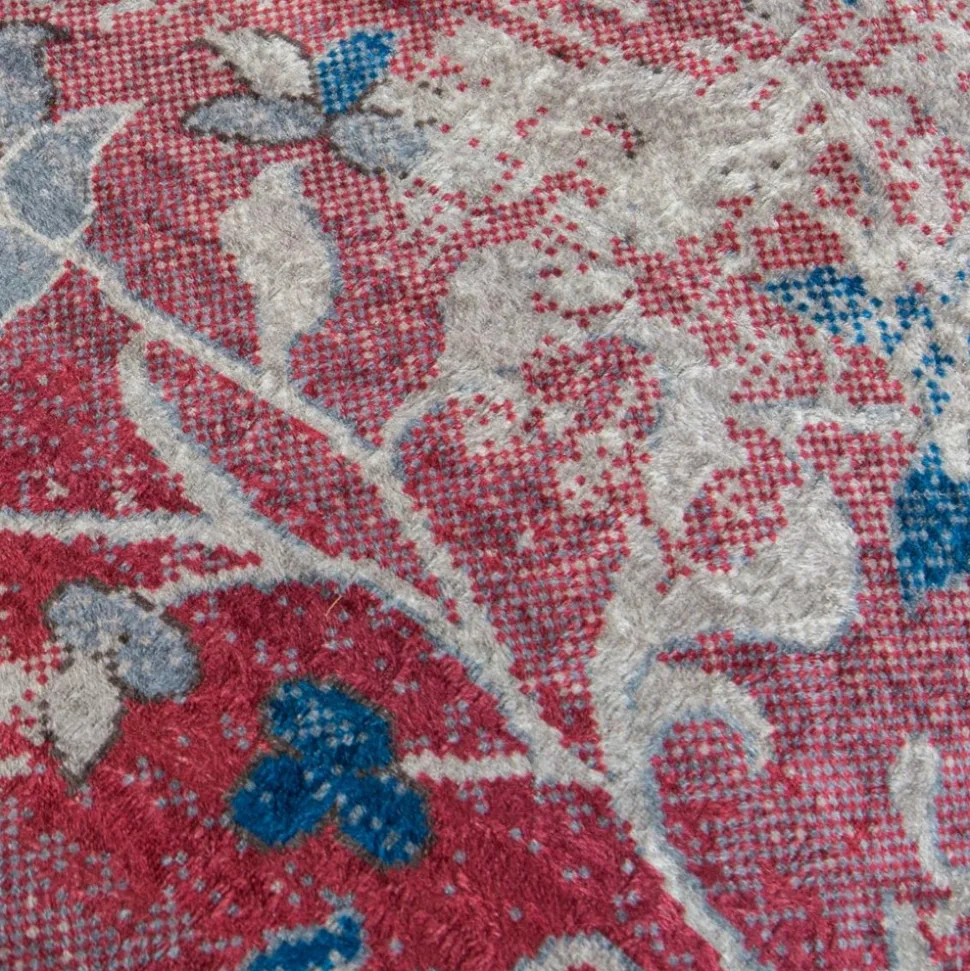 UNAMOURDETAPIS - Tapis de salon 200x290 lyn11 meda 2 rouge, facile d'entretien